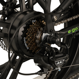 E-Go Bike Max+ PRO Folding Fat Tyre (off road) Electric Bike Black/Silver/Khaki Green - Easy E Rider