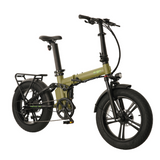 E-Go Bike Max+ PRO Folding Fat Tyre (off road) Electric Bike Black/Silver/Khaki Green - Easy E Rider